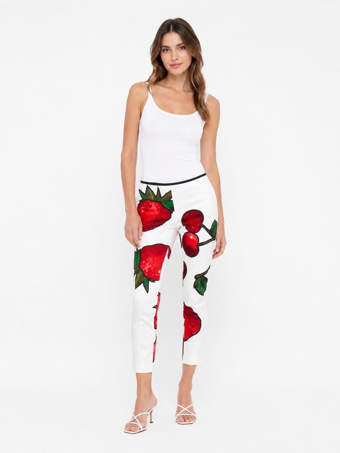 Iceberg 2000s cherry strawberry pants