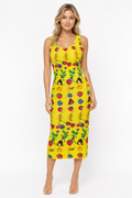 Gianni Versace S/S 1995 Fruit Butterfly summer dress