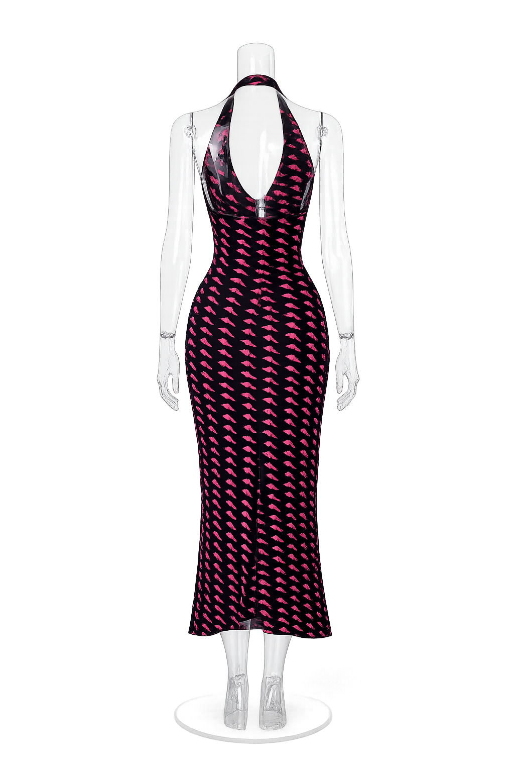Ungaro Fever midi dress pink "fall in love" hearts