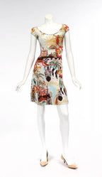Blumarine SS 2005 Runway print dress African pattern