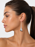 Vintage 90s silver 925 drop teardrop earrings