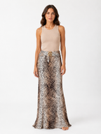 Roberto Cavalli SS 2005 long mermaid leopard skirt