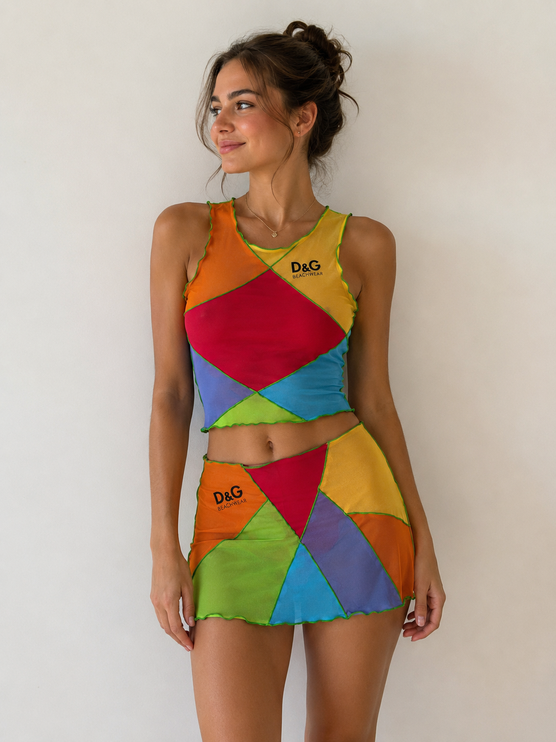 D&g rainbow Halsey set