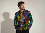 Gianni Versace men silk shirt 90s