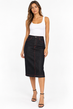 Dolce & Gabbana FW 1999 denim knee-length skirt