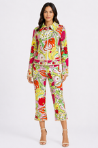 Moschino zipper jacket with fruits veggie print vintage