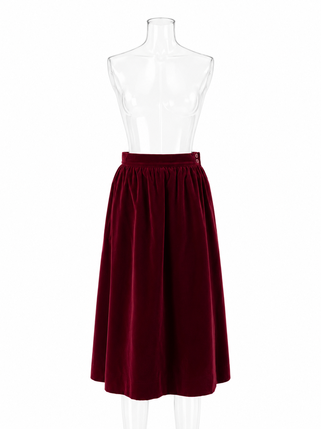 Saint Laurent FW 1980/1981 Runway Archive burgundy tailleur