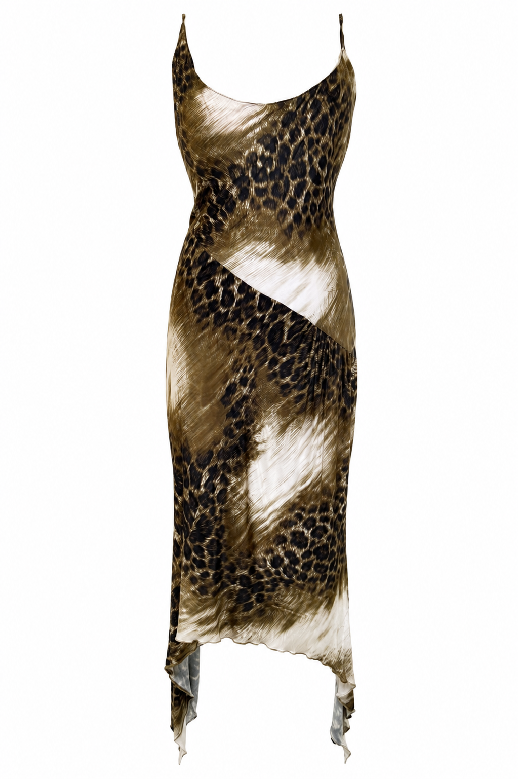 Class Roberto Cavalli brown Leo asymmetric