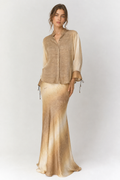 Roberto Cavalli SS 2002 silk set snake print