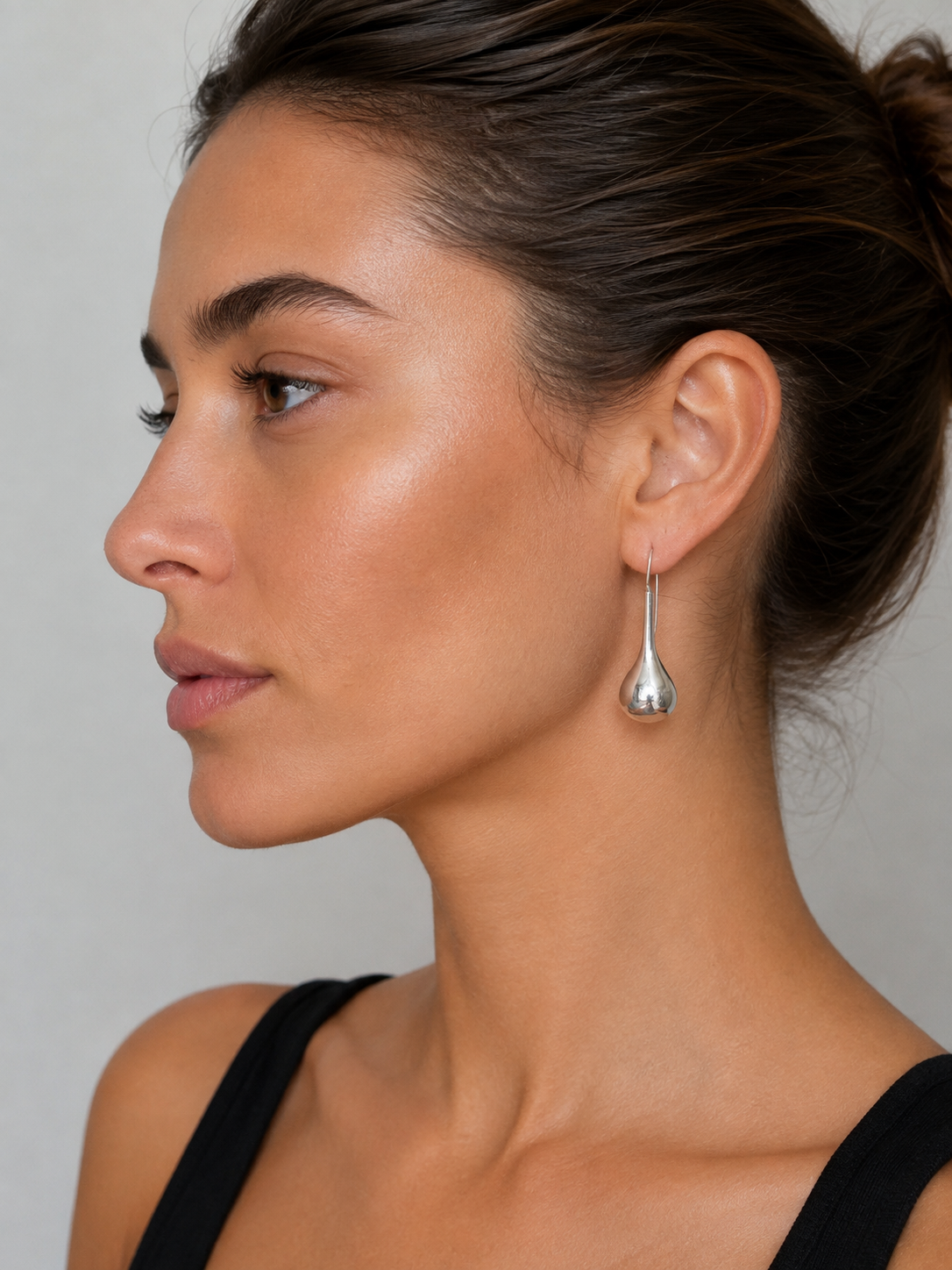 925 silver 70s 80s drop earrings teardrop pendants vintage Mexico