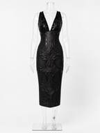 Roberto Cavalli FW 2002 Runway midi leather dress