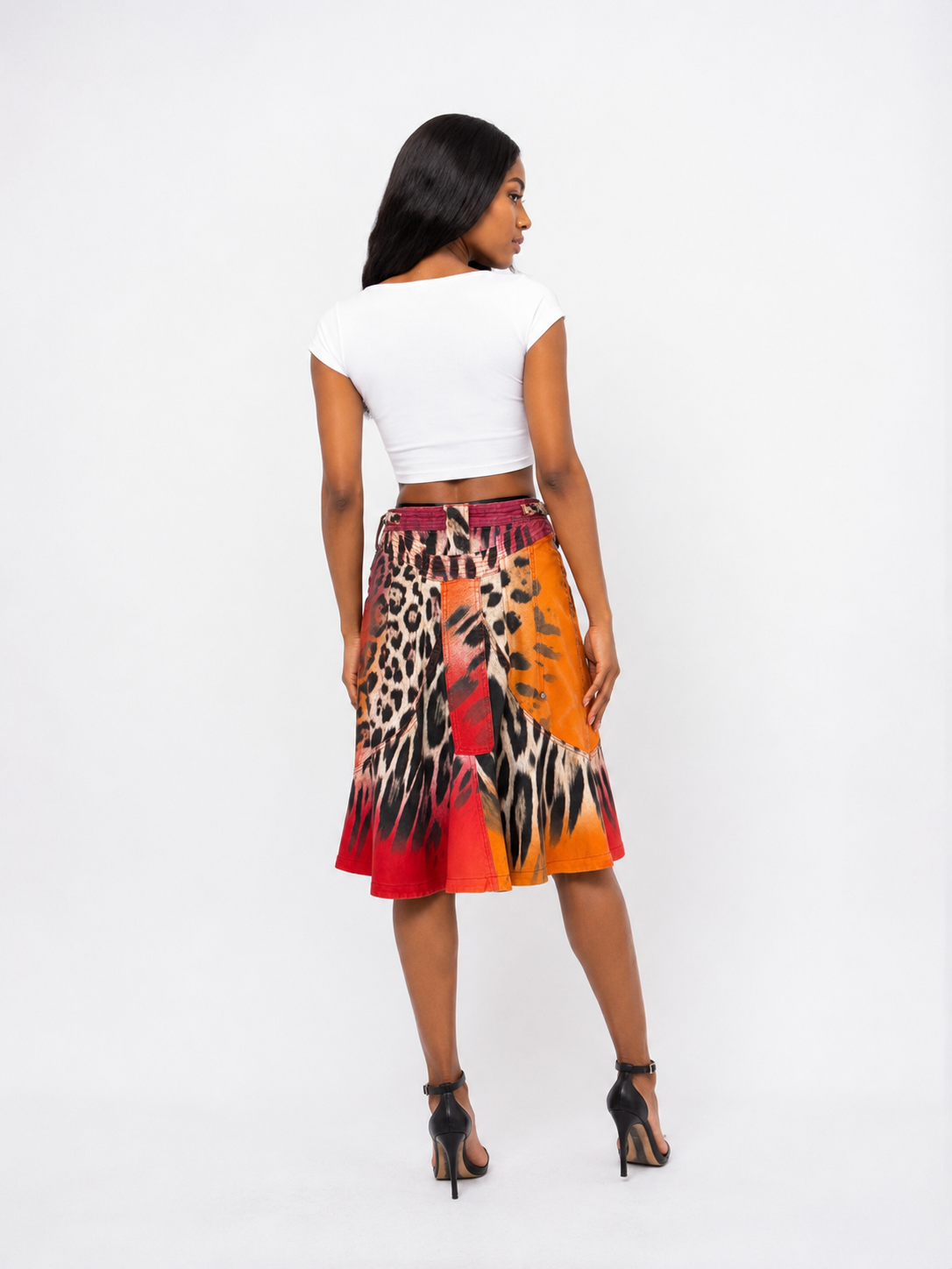 Just Cavalli F/W 2005 colorful leo skirt
