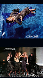 Roberto Cavalli FW 2000 Runway giraffe set