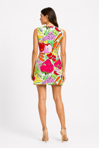 Moschino vintage summer cotton dress print fruits vegetables