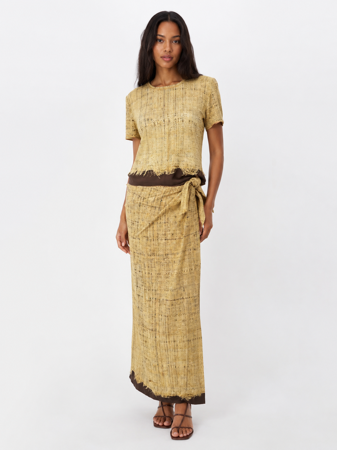 Rare Roberto Cavalli SS 1997 Runway sarong skirt