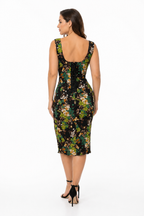 D&g floral silk dress 2000s