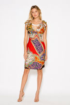 Roberto Cavalli 2006/2007 circa multicolored silk dress