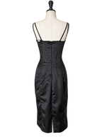 Dolce & Gabbana FW 2003 satin black dress