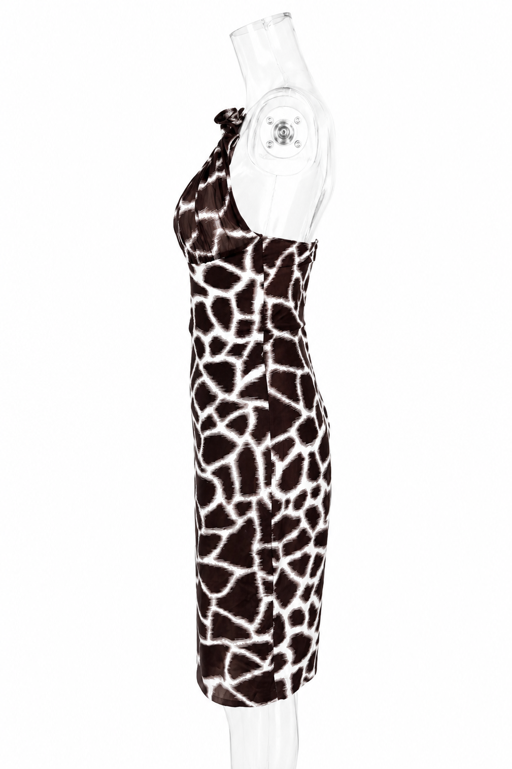 Roberto Cavalli SS 2006 giraffe print mini silk dress