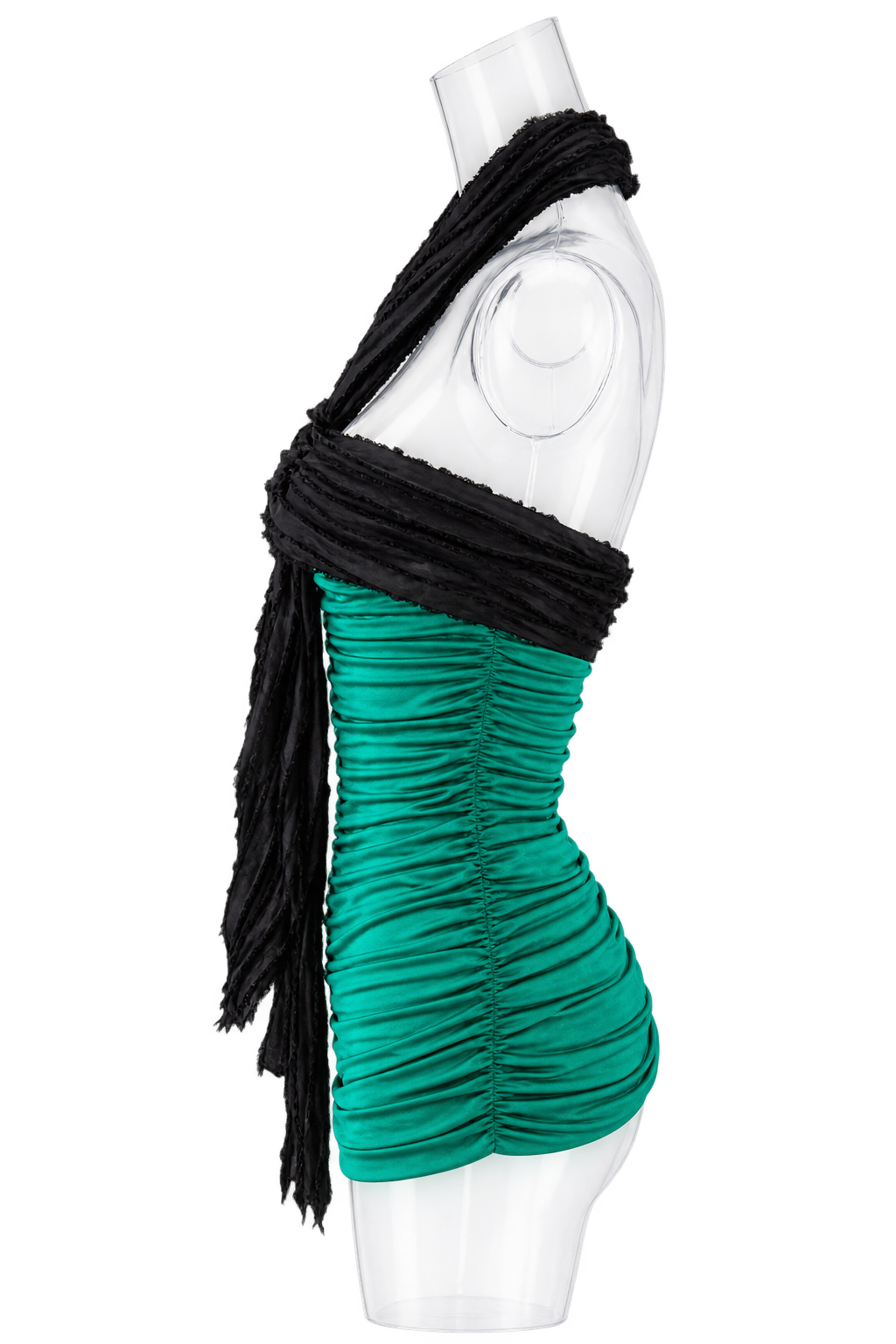 D&g vintage green silk bustier top