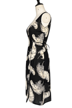 Dolce & Gabbana FW 1997 Runway silk feather print dress