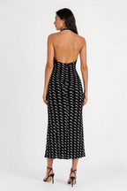 Ungaro midi "fall in love" black dress