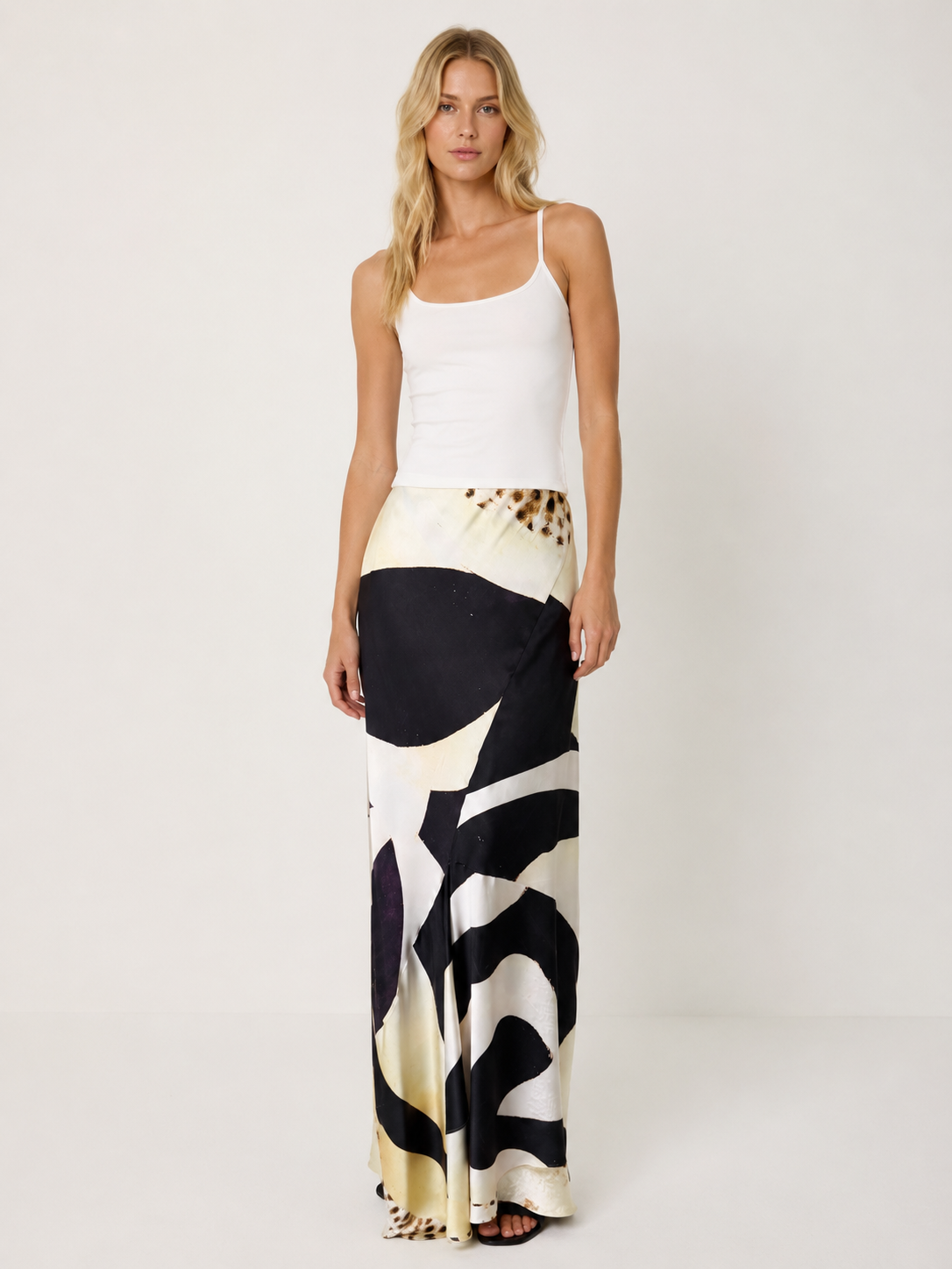 Roberto Cavalli SS 2007 silk dress skirt multi-colored