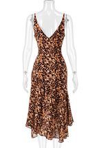 Roberto Cavalli SS 2003 Runway tortoiseshell print silk dress