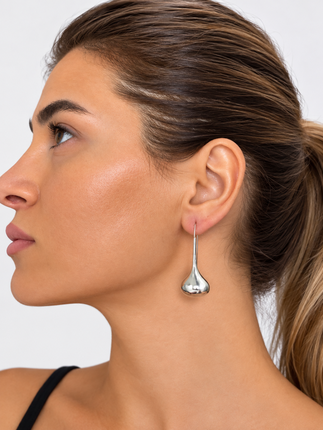 Vintage drop earrings teardrop 925 silver Mexico