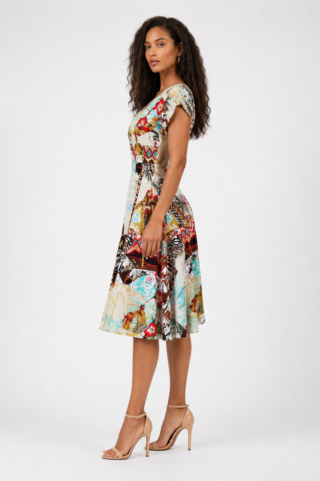 Blumarine SS 2005 Runway print dress African pattern