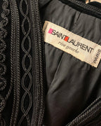Rare Saint Laurent velvet black blazer 1977