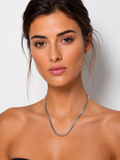 Vintage 90s herringbone necklace 925 silver