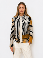 Gianfranco Ferré abstract print jacket 90s