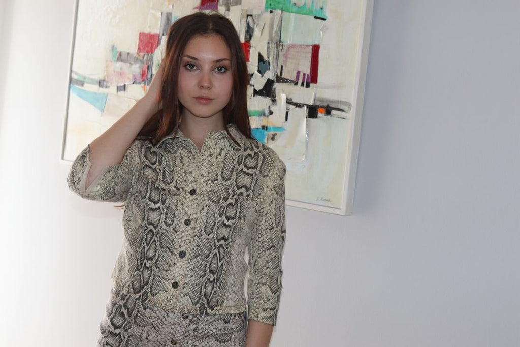 Roberto Cavalli S/S 2000 snake set