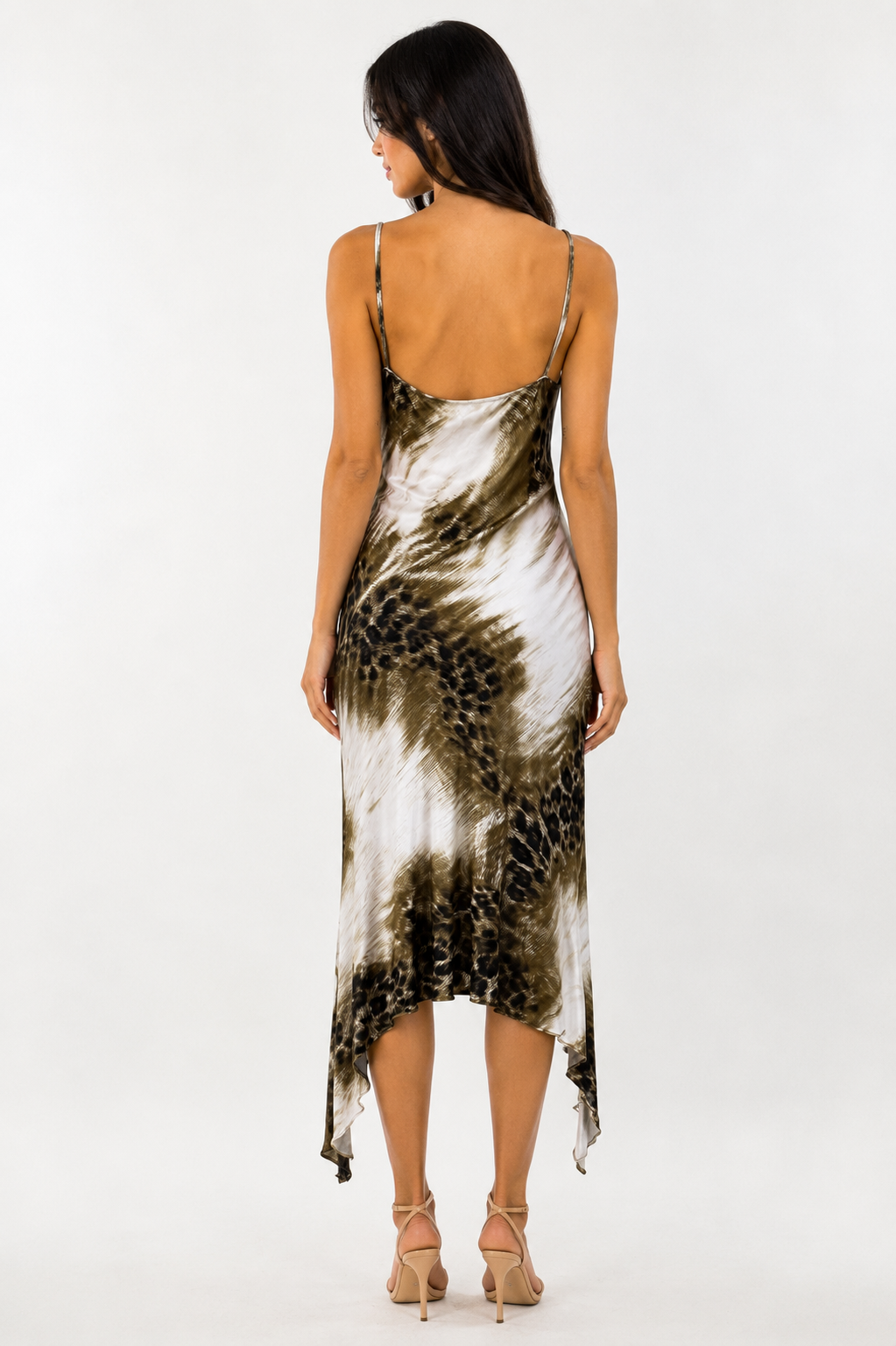 Class Roberto Cavalli brown Leo asymmetric