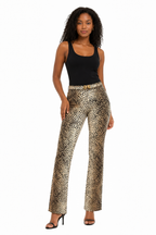 Roberto Cavalli SS 2005 silk leopard pants vintage stretchy