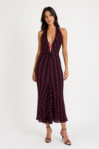 Ungaro Fever midi dress pink "fall in love" hearts