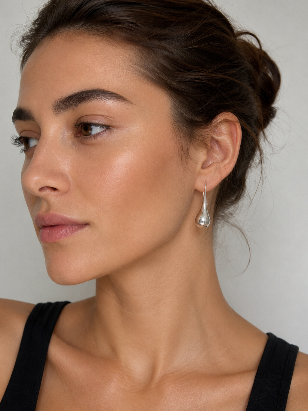 Vintage 925 earrings silver drop