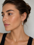 Vintage 925 earrings silver drop