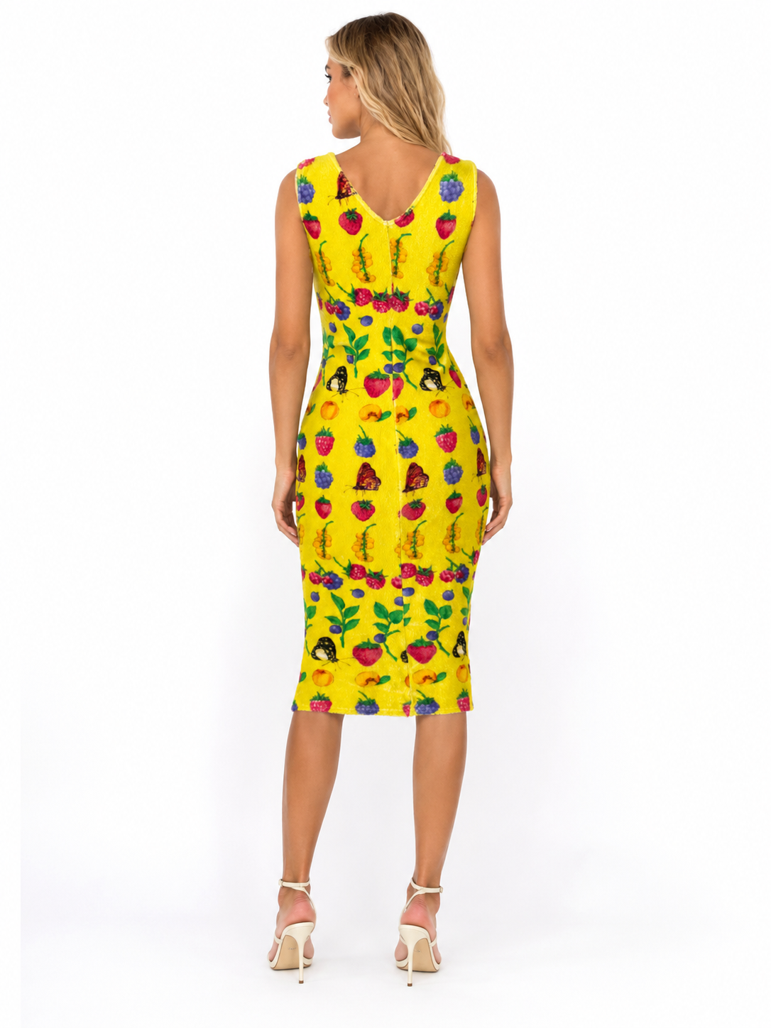 Gianni Versace S/S 1995 Fruit Butterfly summer dress