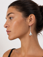 925 silver drop vintage pendant teardrop 90s