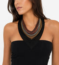 Whiting & Davis Rare Vintage 70s Whiting & Davis chevron mesh necklace necklace Emilia Archive Vintage