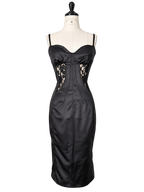 Dolce & Gabbana FW 2003 satin black dress