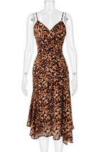 Roberto Cavalli SS 2003 Runway tortoiseshell print silk dress
