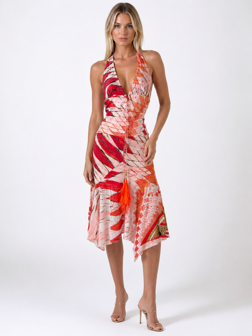 Roberto Cavalli S/S 2004 silk set