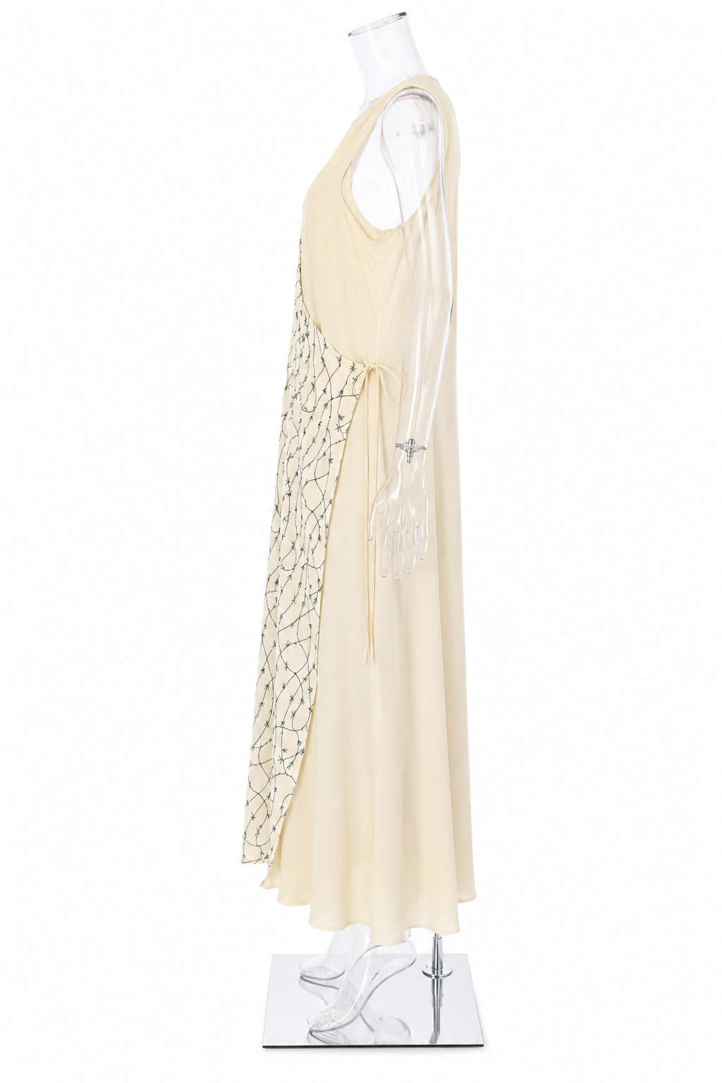 Cerruti 1881 SS 1997 Runway silk beaded embroidered dress