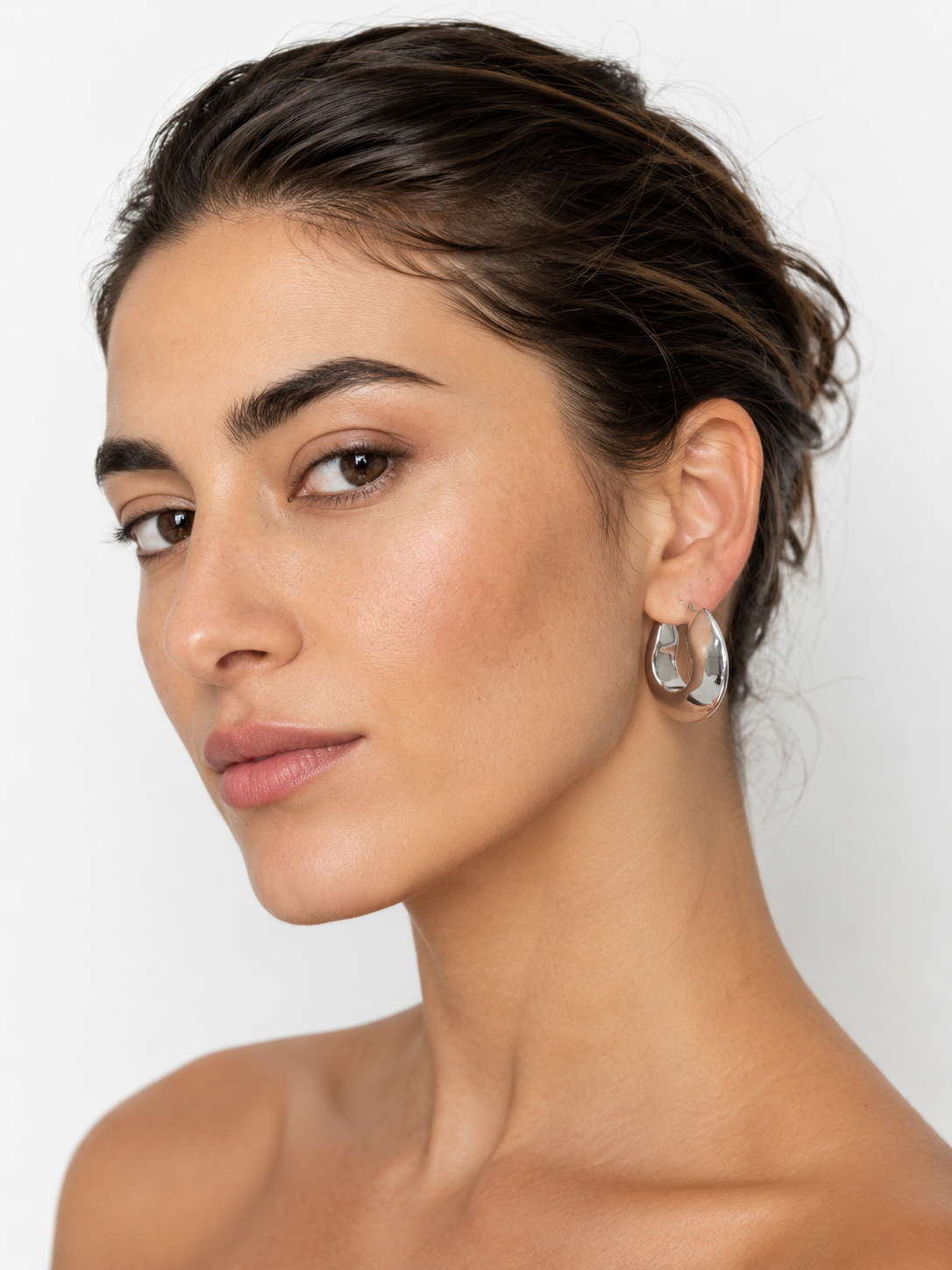 Vintage 925 light silver earrings