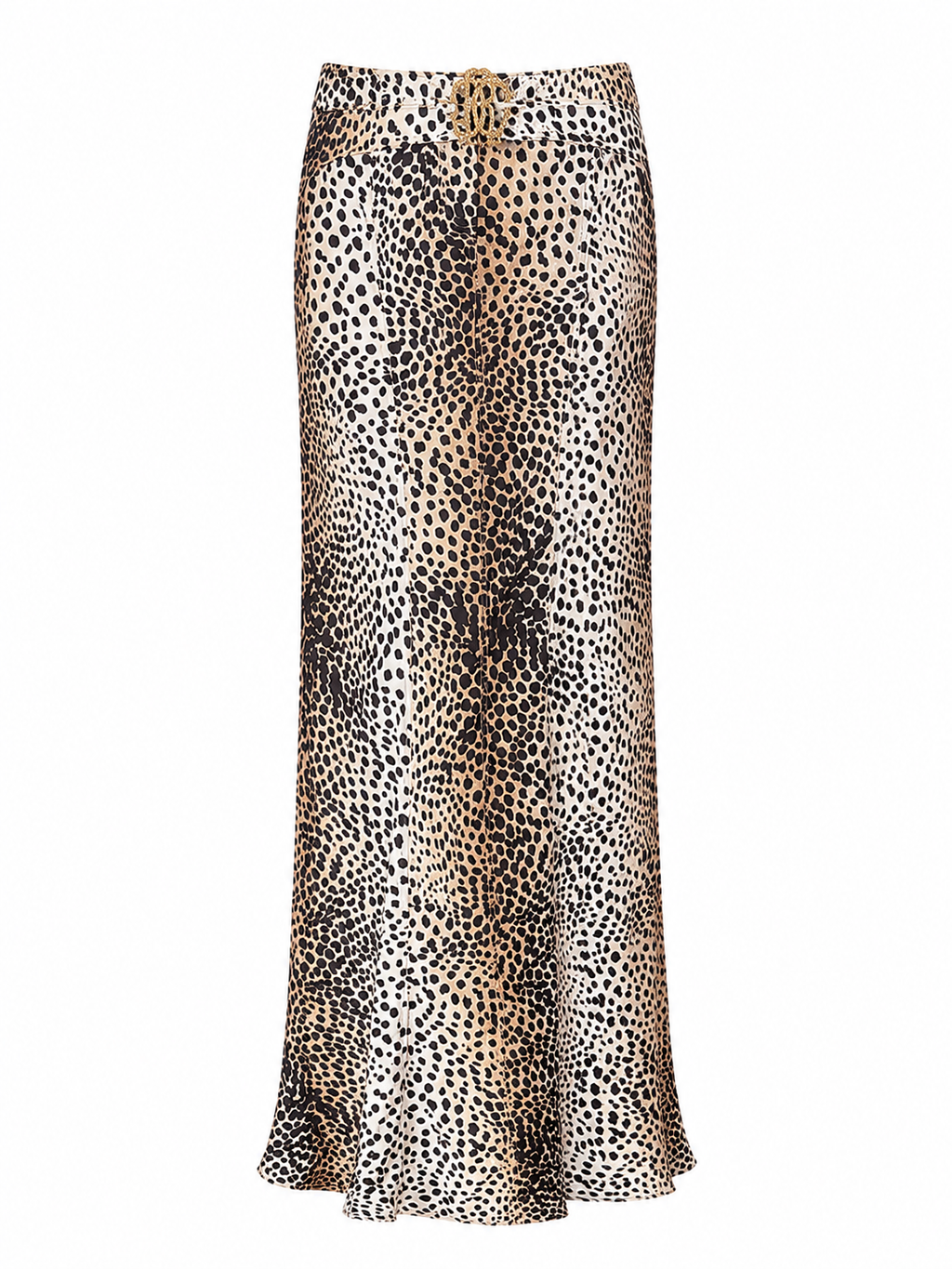 Roberto Cavalli SS 2005 long mermaid leopard skirt