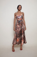 Just Cavalli midi silk dress