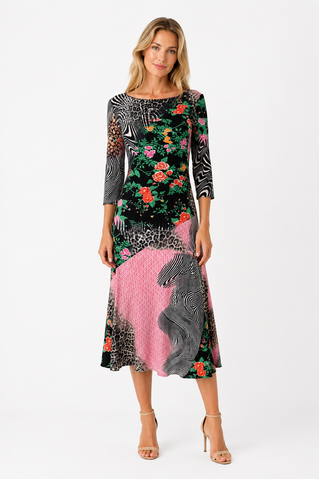 Class Roberto Cavalli midi length vintage dress 2000s